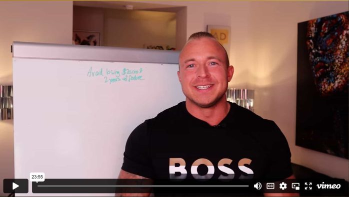 Avoid Losing $20,000 Video Screenshot Demo Page